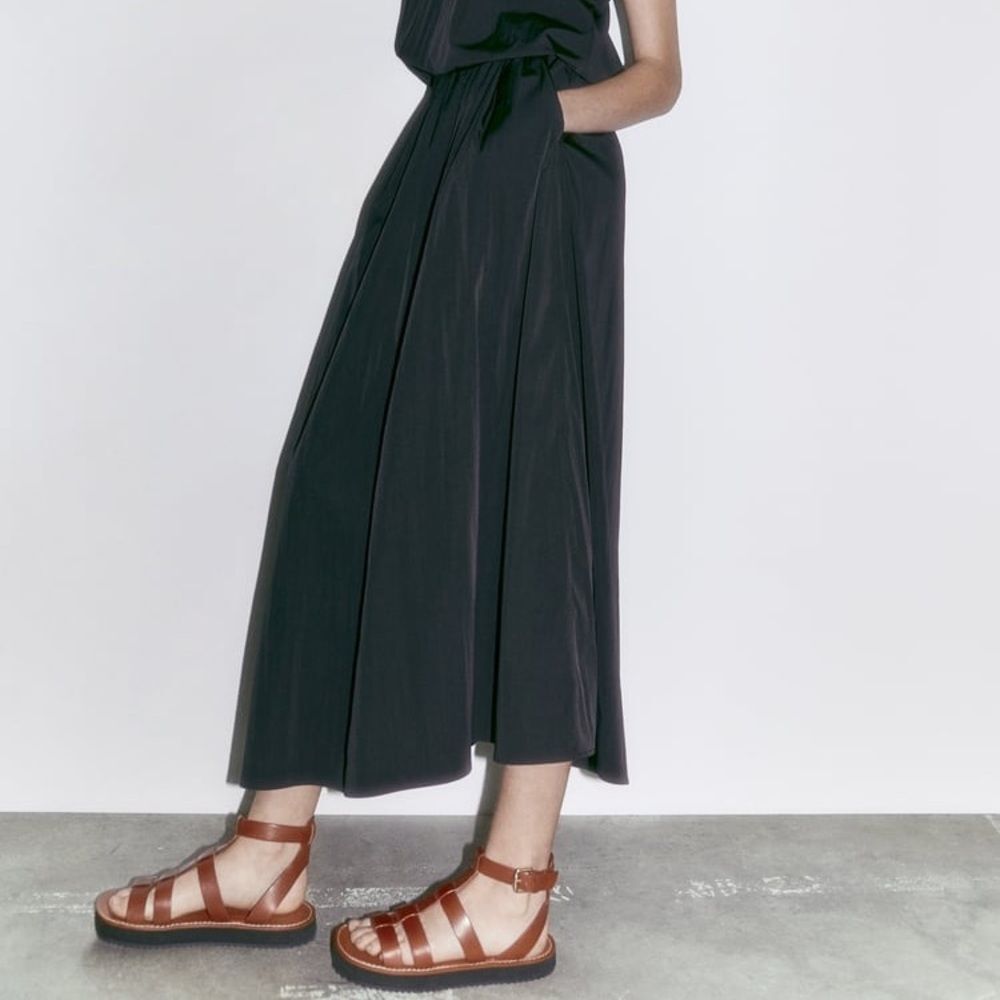 ZARA LEATHER FISHERMAN SANDALS - Picture 7 of 10